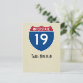 Postale Photo numéro 19 carte table (Debout devant)