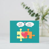Postale Pièces de puzzle Parfait Adapté Valentine Carte po (Debout devant)