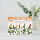 Postale Piments chili Carte de recette de cuisine mexicain (Debout devant)