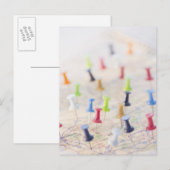 Postale Pinces dans une carte (Devant / Derrière)