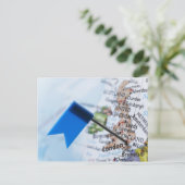 Postale Pingle de carte placée à Londres, Royaume-Uni sur  (Debout devant)