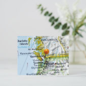 Postale Pingle de carte placée à Vancouver, Canada sur la  (Debout devant)