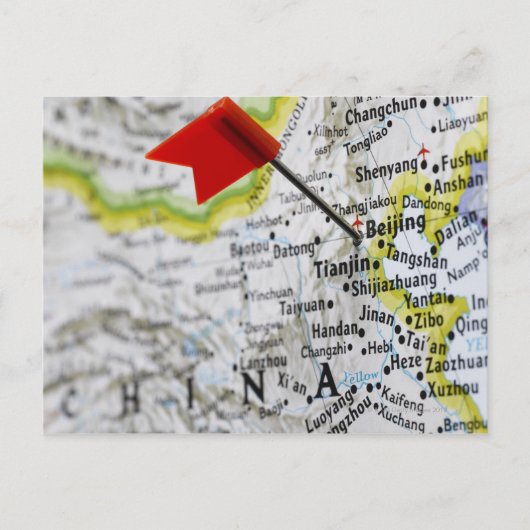 Postale Pinglette de carte placée à Pékin, Chine sur la ca (Devant)