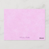 Postale Pink Cupcake~Satisfait Bonne écriture Carte Postal (Dos)