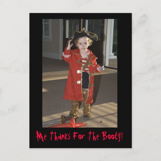 Postale Pirate Carte de remerciements, Je Remercie Pour Le (Devant)