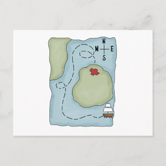 Postale Pirates ・ Carte des pirates (Devant)