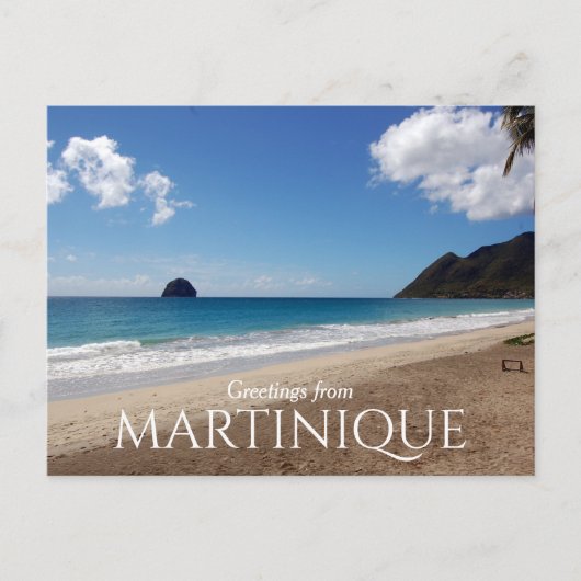 Postale Pittoresque Beach Salutations de Martinique Carte  (Devant)