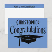 Postale Plafond De Diplôme Mots De Conseil Carte De Fête (Devant / Derrière)