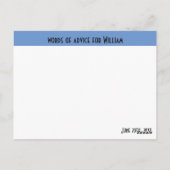 Postale Plafond De Diplôme Mots De Conseil Carte De Fête (Dos)