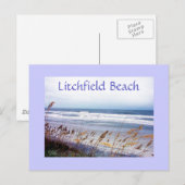 Postale PLAGE CARTE POSTALE, Litchfield Beach (Devant / Derrière)