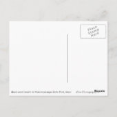 Postale Plage de sable noir volcanique sur la carte postal (Dos)