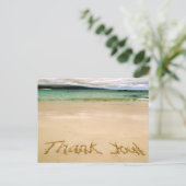 Postale Plage "Merci" Note Carte postale-Envoyer en lune d (Debout devant)