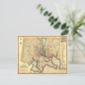 Postale Plan de la ville de la carte de Baltimore le (Debout devant)
