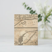 Postale Plan de Montréal, avec une Carte des Îles (Debout devant)