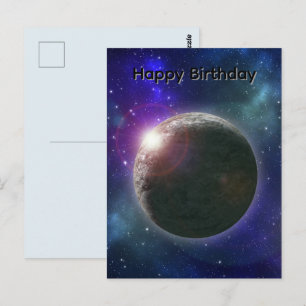 Postale Planète de rêves, Carte de voeux d'anniversaire