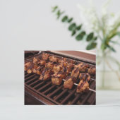 Postale Plaques de boeuf sur carte Grill (Debout devant)