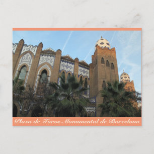 Postale Plaza de Toros Monumental, Barcelone, Carte postal