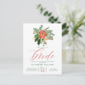 Postale PLUIE DE CADEAUX | Bouquet de Noël d'hiver Carte P (Debout devant)