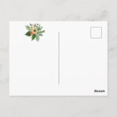 Postale PLUIE DE CADEAUX | Bouquet de Noël d'hiver Carte P (Dos)