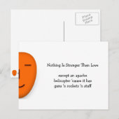 Postale Plus fort que l'amour - Envoyer un sourire - Carte (Devant / Derrière)