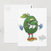 Postale Poids levant Avocado, sur une carte postale. (Devant / Derrière)