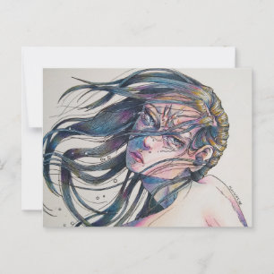 Postale Poignant Art Series 11 de 11 Taille de carte posta