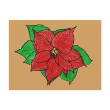 Poinsettia No. 1 Carte postale.