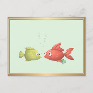 Postale Poisson dans la mer pour moi Mlle You Carte postal
