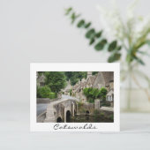 Postale Pont à Castle Combe, carte frontière blanche du Ro (Debout devant)