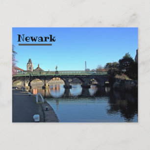 Postale Pont au-dessus de la rivière Trent à Newark Carte