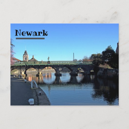 Postale Pont au-dessus de la rivière Trent à Newark Carte  (Devant)
