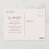 Postale Porte en marbre naturel Enregistrer la date carte  (Dos)