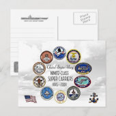 POSTALE PORTEURS D'AÉRONEFS DE LA CLASSE NIMITZ - CARTE PO (Devant / Derrière)