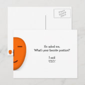 Postale Position préférée de Date.. - Envoyer une carte po (Devant / Derrière)