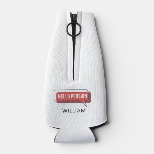 Postale postarbeider in ruste Postale Persoonlijke Flesjeskoeler (Achterkant)