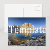 Postale poste de carte modèle (Devant / Derrière)