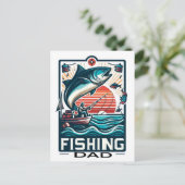Postale Poster de pêche, carte (Debout devant)