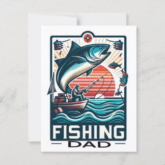 Postale Poster de pêche, carte