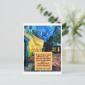 Postale Poster Impressionniste Art Peinture Citation Carte (Debout devant)
