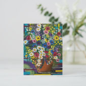 Postale POT D'ART DE FOLK DE Daisy PAR LORI EVERETT carte  (Debout devant)