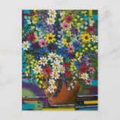 Postale POT D'ART DE FOLK DE Daisy PAR LORI EVERETT carte (Devant)