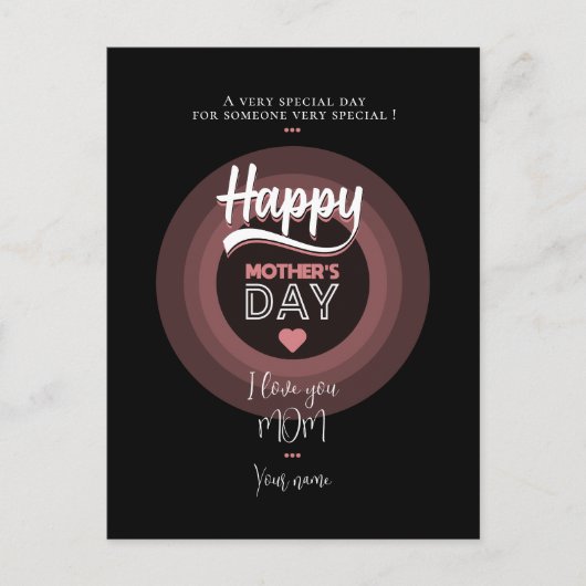 Postale Pour quelqu'un très spécial carte de feuille (Devant)