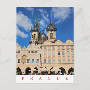 Postale Prague Vieux ville Vue de l'église Carré carte pos