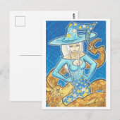 Postale Prêt pour Dragon foncé + Sorcière Imaginaire carte (Devant / Derrière)