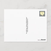 Postale Preuve d'automne - Carte feuille (Dos)