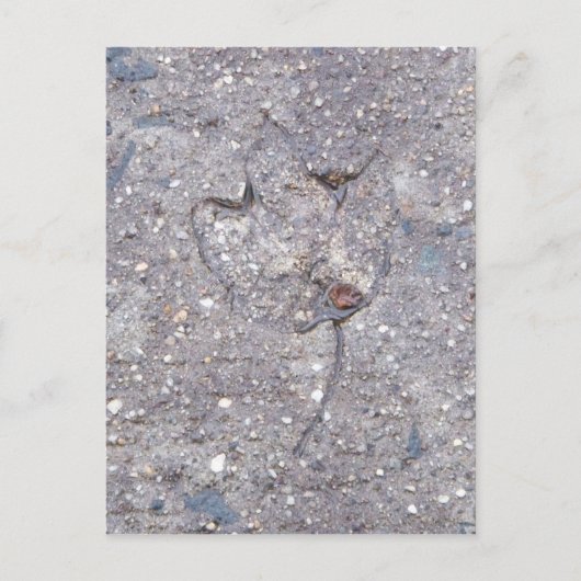 Postale Preuve d'automne - Carte feuille (Devant)