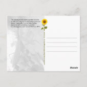 Postale Prier Mantis - être tranquille, ralentir - carte p (Dos)