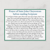 Postale Prière orthodoxe avant lecture de la carte d'écrit (Devant)