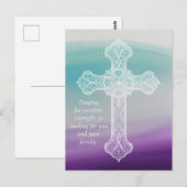 Postale Prière pour Vous - Carte de Condoléances (Devant / Derrière)