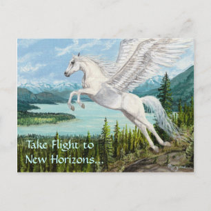 Postale Prise de vol Pegasus cheval imaginaire carte posta